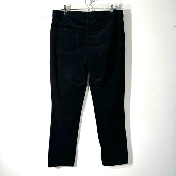 Talbots High Waist Black Corduroy Straight Leg Pants - Picture 5 of 9